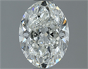 Natural Diamond 1.31 Carats, Oval with  Cut, H Color, SI1 Clarity and Certified by GIA