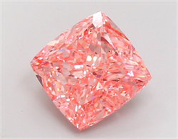 Picture of Lab Grown Diamond 13.06 Carats, CUSHION MODIFIED with  Cut, Fancy Vivid Pink Color, VS2 Clarity and Certified by IGI
