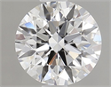 Lab Grown Diamond 1.04 Carats, Round with Excellent Cut, D Color, VVS2 Clarity and Certified by IGI