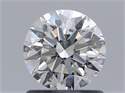 Natural Diamond 0.92 Carats, Round with Excellent Cut, H Color, SI2 Clarity and Certified by GIA