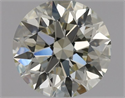Natural Diamond 0.70 Carats, Round with Excellent Cut, N Color, VVS1 Clarity and Certified by GIA