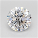 Lab Grown Diamond 3.03 Carats, Round with Ideal Cut, D Color, VVS1 Clarity and Certified by IGI