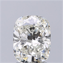 Natural Diamond 1.71 Carats, Cushion with  Cut, J Color, SI1 Clarity and Certified by GIA