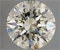 Natural Diamond 3.01 Carats, Round with Excellent Cut, N Color, VS1 Clarity and Certified by GIA