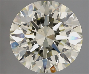 Picture of Natural Diamond 3.01 Carats, Round with Excellent Cut, N Color, VS1 Clarity and Certified by GIA