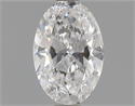 Natural Diamond 0.40 Carats, Oval with  Cut, D Color, SI1 Clarity and Certified by GIA
