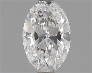 Picture of Natural Diamond 0.40 Carats, Oval with  Cut, D Color, SI1 Clarity and Certified by GIA