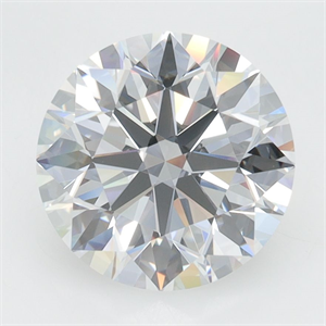 Picture of Lab Grown Diamond 3.33 Carats, Round with Excellent Cut, D Color, VVS1 Clarity and Certified by GIA