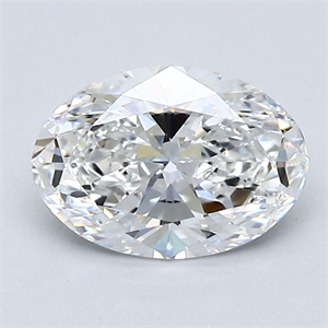 Picture of Natural Diamond 1.21 Carats, Oval with  Cut, E Color, VVS2 Clarity and Certified by GIA