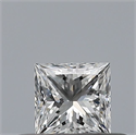 Natural Diamond 0.25 Carats, Princess with  Cut, D Color, IF Clarity and Certified by GIA