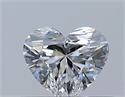 Natural Diamond 0.35 Carats, Heart with  Cut, E Color, VS2 Clarity and Certified by GIA
