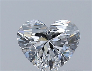 Picture of Natural Diamond 0.35 Carats, Heart with  Cut, E Color, VS2 Clarity and Certified by GIA