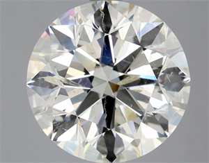 Picture of Natural Diamond 3.56 Carats, Round with Excellent Cut, I Color, SI2 Clarity and Certified by IGI