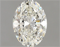 Natural Diamond 0.70 Carats, Oval with  Cut, H Color, VVS1 Clarity and Certified by GIA