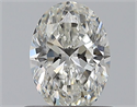 Natural Diamond 0.72 Carats, Oval with  Cut, H Color, VS2 Clarity and Certified by GIA