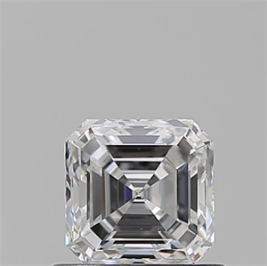 Picture of Natural Diamond 0.70 Carats, Asscher with  Cut, D Color, VS2 Clarity and Certified by GIA