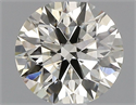 Natural Diamond 0.52 Carats, Round with Excellent Cut, L Color, VS1 Clarity and Certified by GIA
