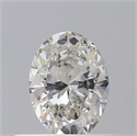Natural Diamond 0.30 Carats, Oval with  Cut, H Color, SI1 Clarity and Certified by GIA