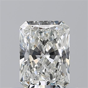 Picture of Natural Diamond 0.53 Carats, Radiant with  Cut, H Color, VVS2 Clarity and Certified by GIA