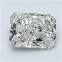 Natural Diamond 1.60 Carats, Radiant with  Cut, I Color, SI1 Clarity and Certified by GIA