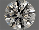 Diamante Natural 0.58 quilates, Redondo , Color J, claridad VVS2 y certificado GIA