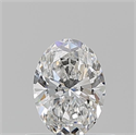 Natural Diamond 0.51 Carats, Oval with  Cut, E Color, VS2 Clarity and Certified by GIA