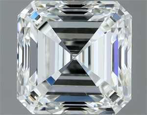 Picture of Natural Diamond 1.01 Carats, Asscher with  Cut, H Color, VS1 Clarity and Certified by IGI