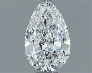 Picture of Natural Diamond 0.72 Carats, Pear with  Cut, D Color, SI1 Clarity and Certified by GIA