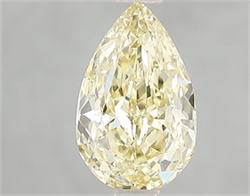 Picture of Lab Grown Diamond 1.53 Carats, Pear with  Cut, Fancy Intense Yellow Color, VS2 Clarity and Certified by IGI