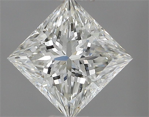 Picture of Natural Diamond 0.70 Carats, Princess with  Cut, J Color, VS2 Clarity and Certified by GIA