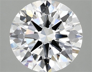 Picture of Lab Grown Diamond 2.56 Carats, Round with Ideal Cut, D Color, VVS2 Clarity and Certified by IGI