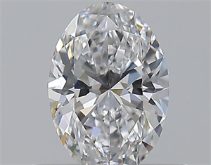 Foto Diamante Natural 0.41 quilates, Ovalado , Color D, claridad SI1 y certificado GIA de
