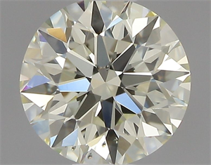Picture of Natural Diamond 0.44 Carats, Round with Excellent Cut, L Color, SI1 Clarity and Certified by IGI
