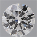 Lab Grown Diamond 6.02 Carats, Round with Excellent Cut, E Color, VVS2 Clarity and Certified by IGI