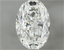 Natural Diamond 1.00 Carats, Oval with  Cut, G Color, IF Clarity and Certified by GIA