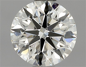 Picture of Natural Diamond 0.90 Carats, Round with Excellent Cut, J Color, VS1 Clarity and Certified by GIA