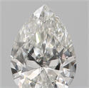 Natural Diamond 0.18 Carats, Pear with  Cut, H Color, VVS1 Clarity and Certified by GIA