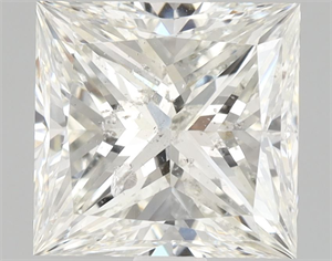 Foto Diamante Natural 2.01 quilates, Princesa , Color I, claridad SI2 y certificado HRD de