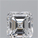 Natural Diamond 0.80 Carats, Asscher with  Cut, E Color, VVS2 Clarity and Certified by GIA