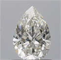 Natural Diamond 0.70 Carats, Pear with  Cut, I Color, VVS1 Clarity and Certified by GIA