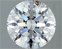 Natural Diamond 2.42 Carats, Round with Excellent Cut, F Color, FL Clarity and Certified by GIA