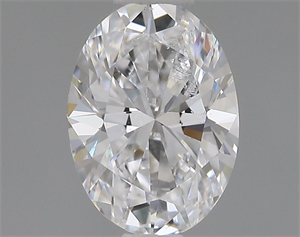 Picture of Natural Diamond 0.41 Carats, Oval with  Cut, D Color, VVS2 Clarity and Certified by GIA