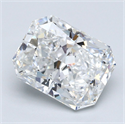 Diamante Natural 3.76 quilates, Radiante , Color F, claridad SI1 y certificado GIA