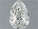 Natural Diamond 1.30 Carats, Pear with  Cut, G Color, SI2 Clarity and Certified by GIA