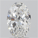 Natural Diamond 1.50 Carats, Oval with  Cut, D Color, SI1 Clarity and Certified by GIA
