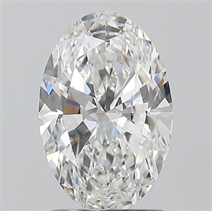 Picture of Natural Diamond 1.50 Carats, Oval with  Cut, D Color, SI1 Clarity and Certified by GIA