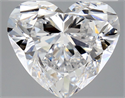 Natural Diamond 2.40 Carats, Heart with  Cut, E Color, IF Clarity and Certified by GIA