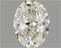 Natural Diamond 1.00 Carats, Oval with  Cut, J Color, VVS2 Clarity and Certified by GIA
