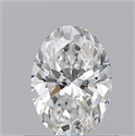 Natural Diamond 0.74 Carats, Oval with  Cut, G Color, VS2 Clarity and Certified by GIA