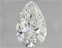 Natural Diamond 0.74 Carats, Pear with  Cut, G Color, VVS2 Clarity and Certified by IGI